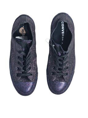 Converse Chuck Taylor All Star Low Top Glitter Sneakers Womens 10 Mens 8 NWOB